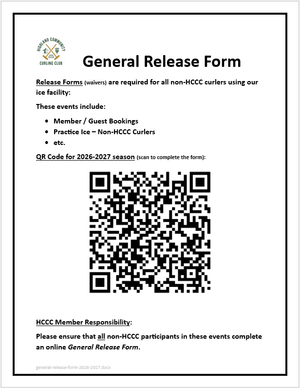 General Release Form QR Code